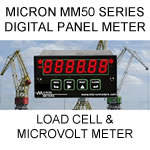 Micron Digital Panel Meter | Load Cell | Strain Gauge and Micro-volt
