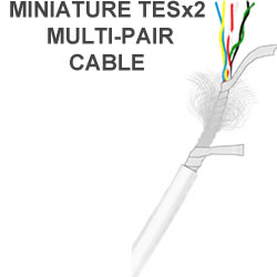 TESx2 miniature multi-pair cable 34 AWG