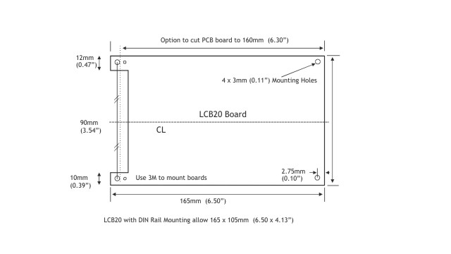 LCB20 Dimensions