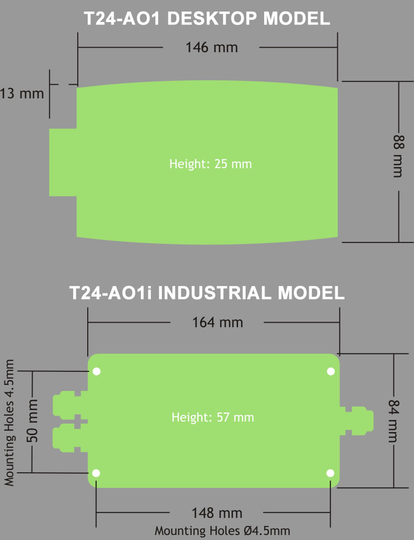 T24-A01 Dimensions