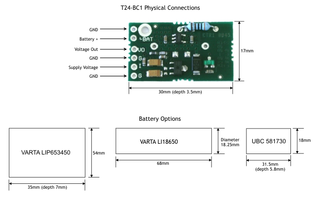 T24-BC1 Dimensions