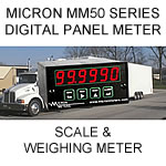 Micron Digital Panel Meter | Scale  Weighing Applications