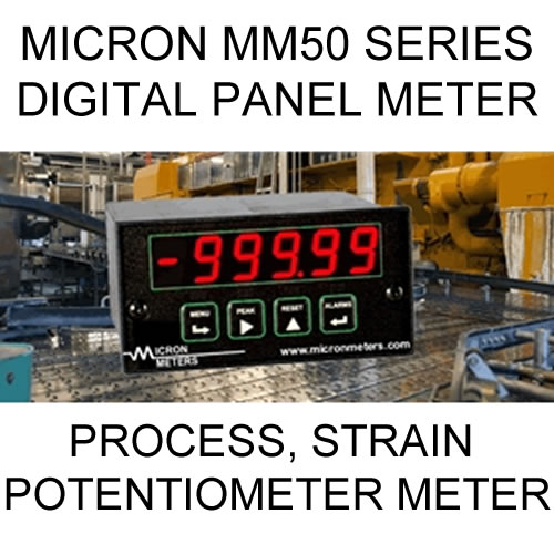 Micron MM50 Digtal Panel Meter Process & Ratio