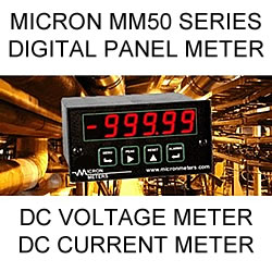 Micron Digital Panel Meter | DC Volts | DC Current