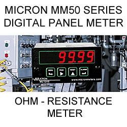 Micron Digital Panel Meter | Ohm-Meter
